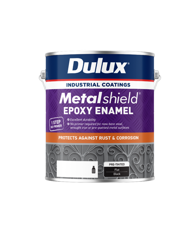 Dulux 4L Metalshield Epoxy Enamel Flat White
