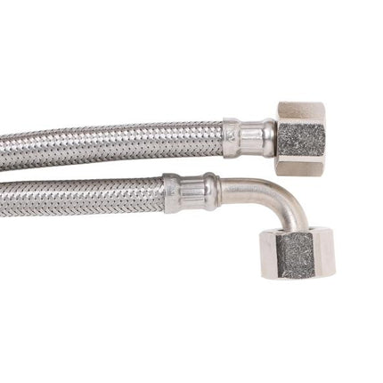 8mm PEX Braided Water Hose F-F 15RC x 15RC – 450mm