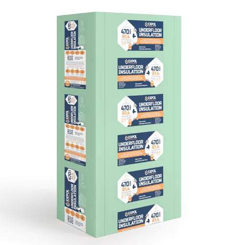 EXPOL Green 1200 x 470 x 60mm Underfloor Insulation Pack of 10