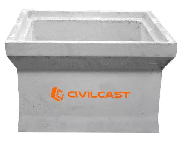 600 x 900 x 300mm Deep Precast GRC Pit Riser – Lightweight, High Strength
