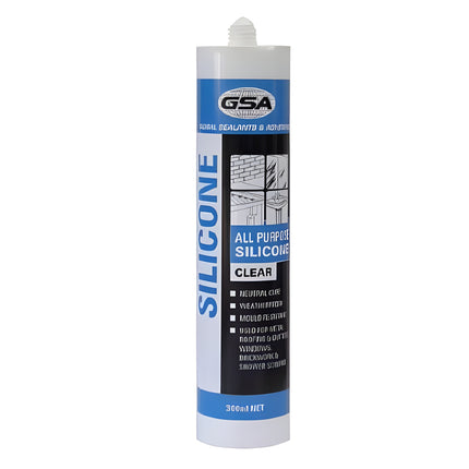 ALL PURPOSE SEALANT SILICONE300G CARTRIDGE CLEAR