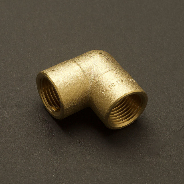 Brass Female F-F Elbow 90 Deg – 20mm