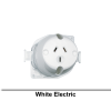 10A 250V Surface Socket Outlet – 1 Gang, 3‑Pin, White