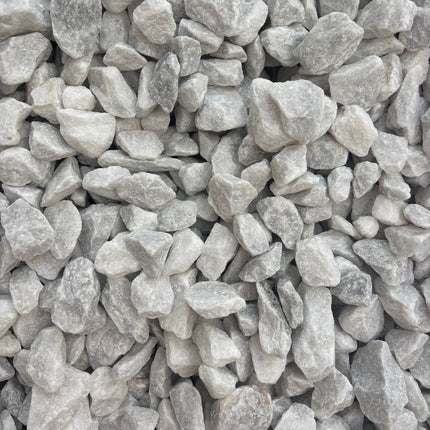 Snow White Marble Pebble 20mm (1T Loose)