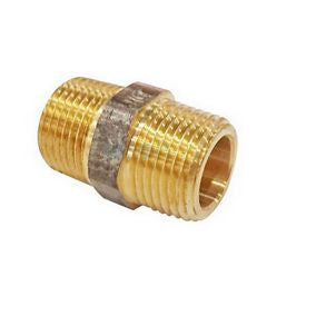NIPPLE HEX BRS 25MM