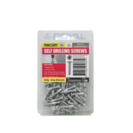 MACSIM WAFER C3 SELF DRILL SCR BP 10 x 30