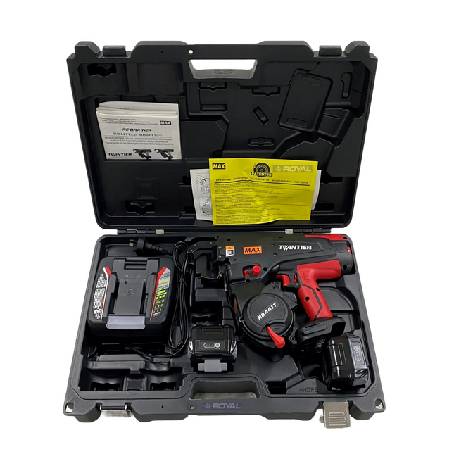 MAX TWIN TIER REBAR TIER 20-44MM (INCLUDES TWO 14.4V LITHIUM BATTERIES)