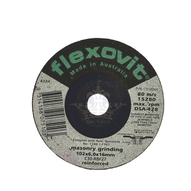 Flexovit Masonry Grinding Reinforced Disc 9" / 230 x 3.2 x 22.2 mm
