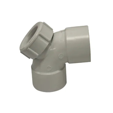 40mm x 88° DWV PVC Bend – F&F Solvent Weld with Inspection Opening