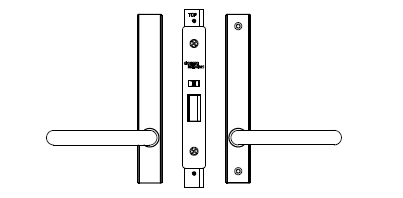 Dormakaba SB2212 Lock Kit - Kit 05 BLK - Passage Set