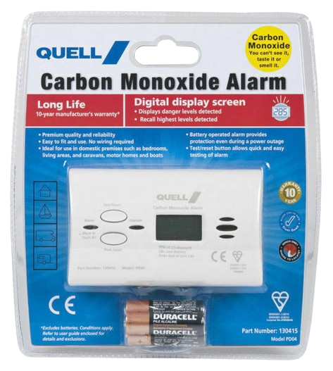 Quell Smoke Alarm Digital Carbon Monoxide