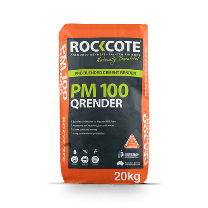 Rockcote Quick Render PM100 20kg Orange Bag