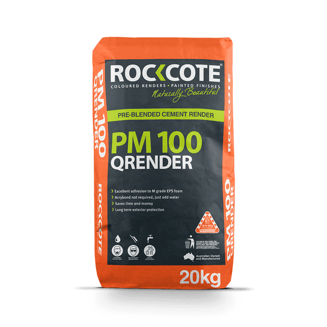 Rockcote Quick Render PM100 20kg Orange Bag
