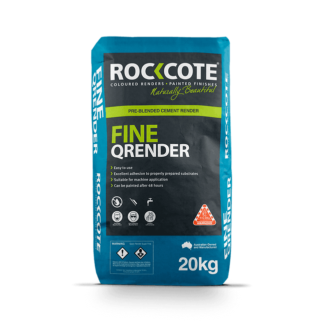 Rockcote Quick Render Fine Grey 20kg