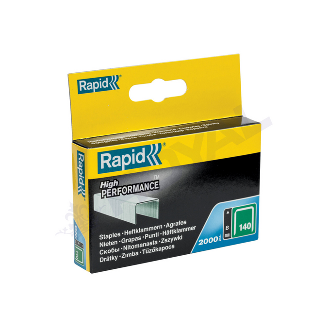 Rapid Staples 140/8mm Box of 2000