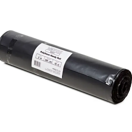 Vespol Film Polythene 200um Black 2 x 5m