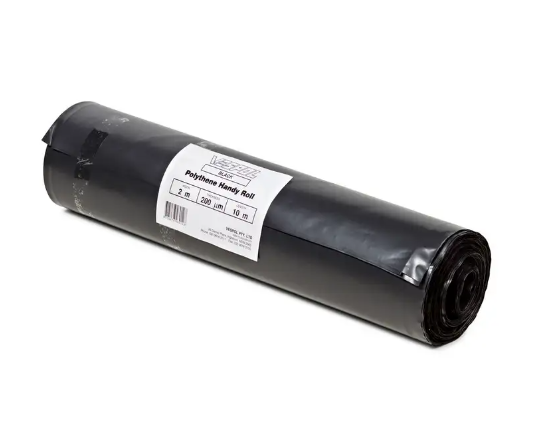 Vespol Film Polythene 200um Black 2 x 5m
