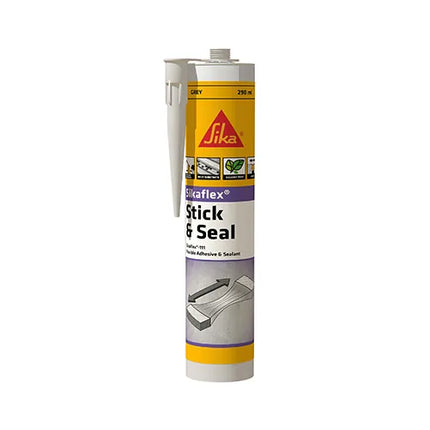 290ml Cartridge Sikaflex 111 Stick & Seal Hybrid Adhesive Sealant – Grey