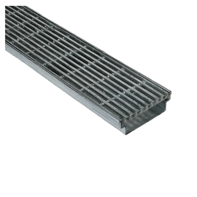 100 mm x 30 mm Galvanised Heelguard Grate & Channel – 1000 mm Length – Mini-Heelguard™