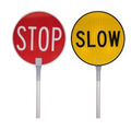 STOP SLOW SIGN LOLLIPOP - STOP SLOW SIGN LOLLIPOP