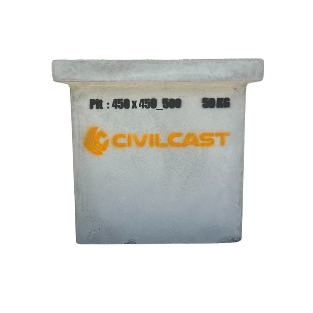 350 x 350 x 350mm GRC Stormwater Pit – 25mm Opening Rebate