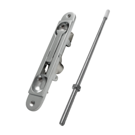 Aluminium Flush Bolt - 300mm Black