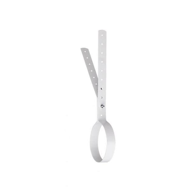 Downpipe Clip To Suit PVC Pipe Nylon Coated White – 90mm