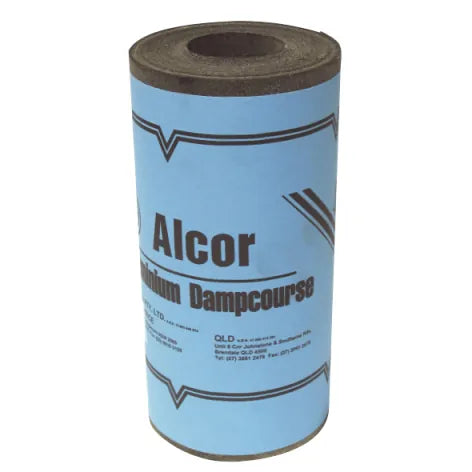 350mm x 30m x 0.45mm Bitumen Coated Dampcourse – Super Alcor