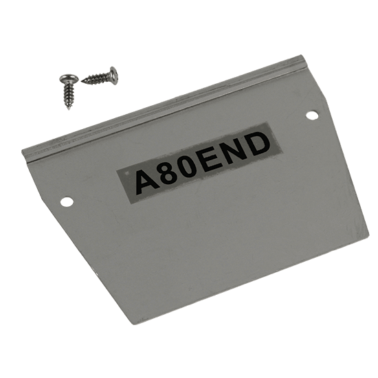 115mm x 80mm Aluminium Drain End Caps – Size to Suit