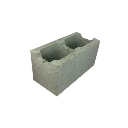 390 x 190 x 190mm Concrete Besser Channel Block – Hollow, Grey for Bond Beams & Lintels