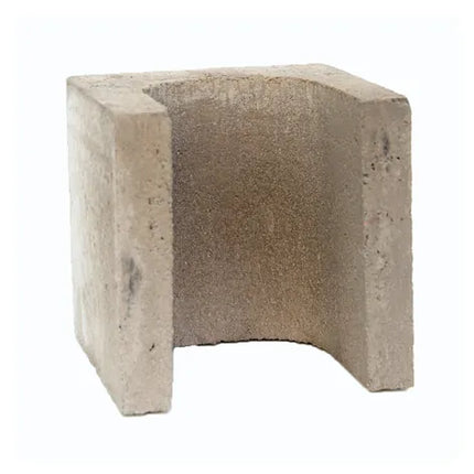190 x 190 x 190mm Concrete Besser Half End Block – Grey for Ends & Openings