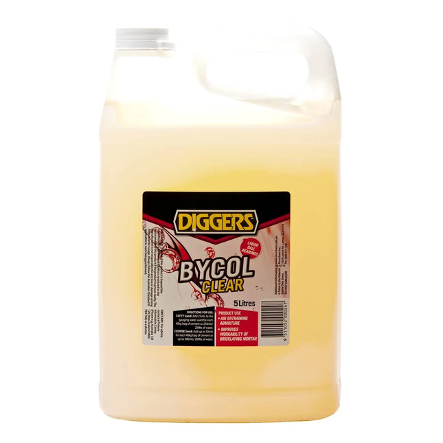 5 L Construction Admixture DIGGERS™ BYCOL – Clear – Workability Improver