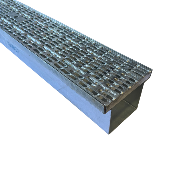 Builders Guard™ Galvanised Trench Box Grate & Frame – 150 x 125mm x 1m