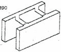 Concrete Block 200 series 20.91 Stretcher - Concrete Block 200 series 20.91 Stretcher