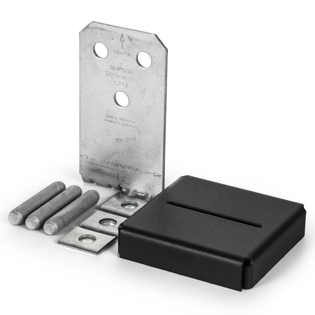 Post Tie Base Concealed 115mm x 115mm