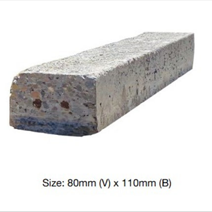 110 x 80 x 2100mm Precast Concrete Lintel – Steel Reinforced Load-Bearing