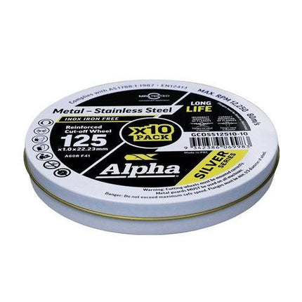 125mm Cutting Discs – XTRA Series, Carded Pack (10) – Metal/Inox