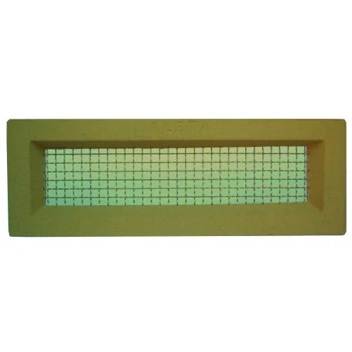 455 x 160mm Brass Wire Brick Ventilation Grille – Aleta, Cream for High-Airflow Openings