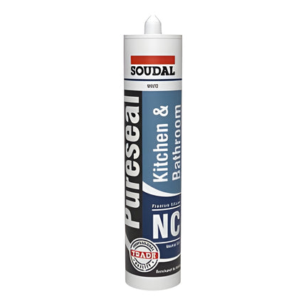 SILICONE BATHROOM & KITCHEN SOUDAL CLEAR 300ML