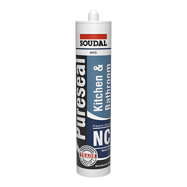 SILICONE BATHROOM & KITCHEN SOUDAL CLEAR 300ML