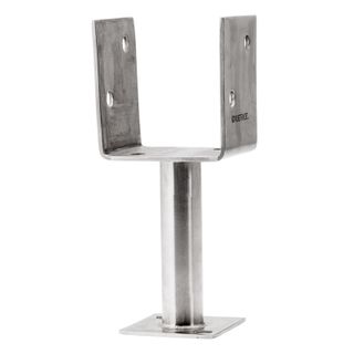 Concealed Support Post T Blade Galvanised Anchor Only 140 x 140 x 10 x 300mm No Cap