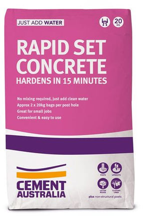 Rapid Set Concrete 20Kg (60 on a pallet)