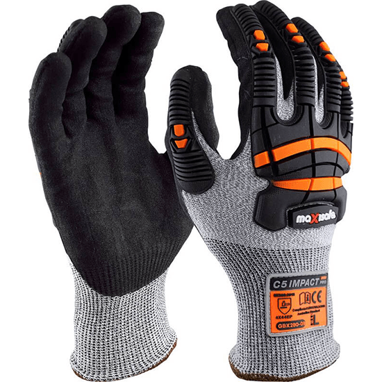 Cut Level 5 TPR Impact Gloves – G-Force – Heavy Duty Protection