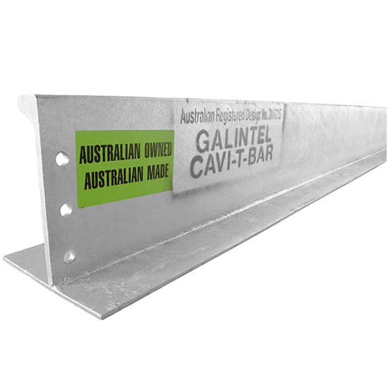 6300mm Galintel® Cavity T-Bar Lintel – 240 x 9.5mm Web, 250 x 8mm Platform