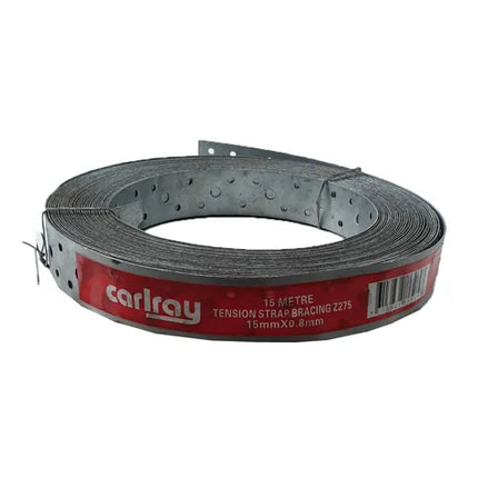 30mm x 0.8mm x 15m Punched Hoop Iron Strapping – Steel Carlray