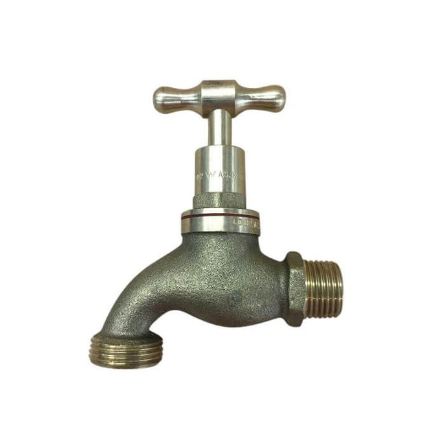 Brass Male T Head Hose Cock W/O Ring – 15mm (1/2")