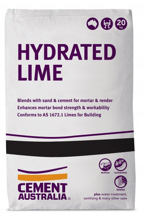 Lime Hydrated 20Kg (60 on a pallet)