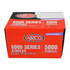 Airco Staples 6000 Series 22mm Electro Galv - Box of 5000