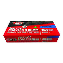 Airco Nail Framing Bright 3.06 x 75mm - Box of 3000