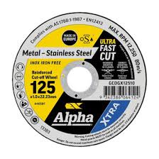 Alpha Cut Off Disc 100 x 1 x 22.23 x t70 10Pk : x T170